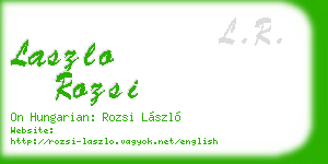 laszlo rozsi business card